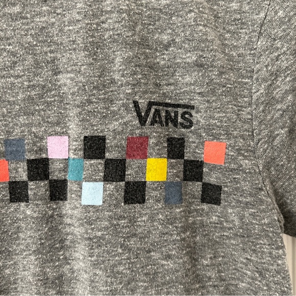 Vans Gray and checkered tshirt - Picture 3 of 5